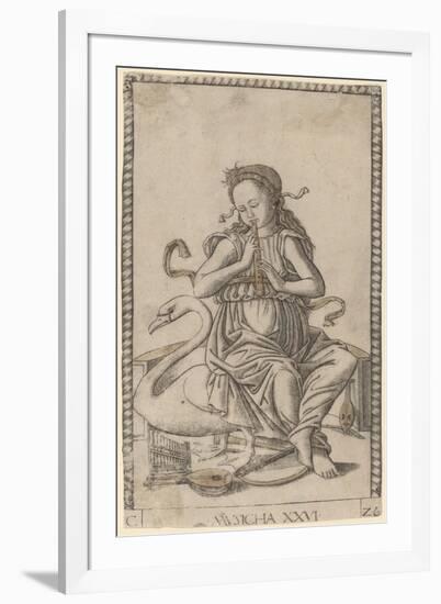 Musicha  c.1465-Master of the E-Series Tarocchi-Framed Giclee Print