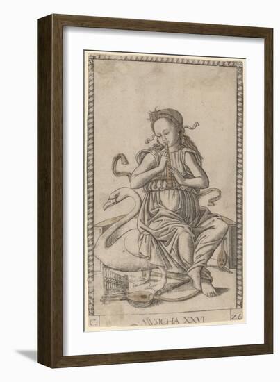 Musicha  c.1465-Master of the E-Series Tarocchi-Framed Giclee Print