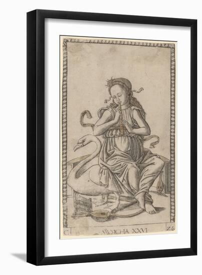 Musicha  c.1465-Master of the E-Series Tarocchi-Framed Giclee Print