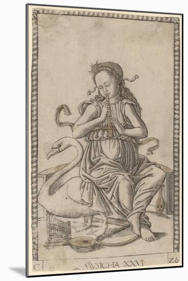 Musicha  c.1465-Master of the E-Series Tarocchi-Mounted Giclee Print