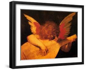 Musician Angel-Rosso Fiorentino (Battista di Jacopo)-Framed Art Print