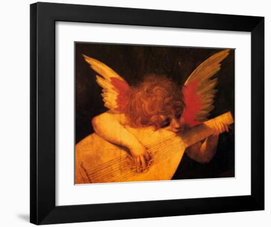 Musician Angel-Rosso Fiorentino (Battista di Jacopo)-Framed Art Print