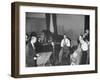 Musician Benny Goodman Playing the Clarinet While Making a Record-null-Framed Photographic Print