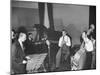 Musician Benny Goodman Playing the Clarinet While Making a Record-null-Mounted Photographic Print