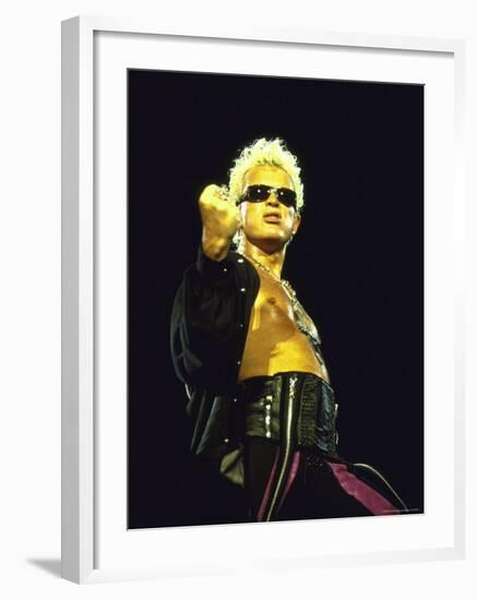 Musician Billy Idol Performing-David Mcgough-Framed Premium Photographic Print