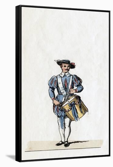 Musician, Costume Design for Shakespeare's Play, Henry VIII, 19th Century-null-Framed Stretched Canvas