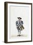 Musician, Costume Design for Shakespeare's Play, Henry VIII, 19th Century-null-Framed Giclee Print