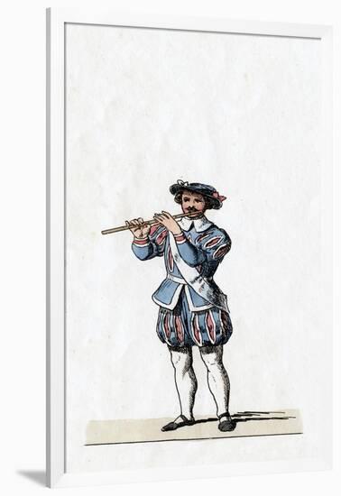 Musician, Costume Design for Shakespeare's Play, Henry VIII, 19th Century-null-Framed Giclee Print