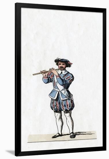 Musician, Costume Design for Shakespeare's Play, Henry VIII, 19th Century-null-Framed Giclee Print