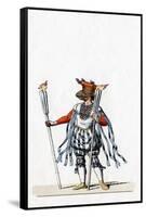 Musician, Costume Design for Shakespeare's Play, Henry VIII, 19th Century-null-Framed Stretched Canvas