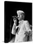 Musician David Bowie Singing on Stage-null-Stretched Canvas