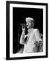 Musician David Bowie Singing on Stage-null-Framed Premium Photographic Print