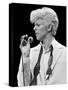 Musician David Bowie Singing on Stage-null-Stretched Canvas