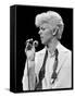 Musician David Bowie Singing on Stage-null-Framed Stretched Canvas
