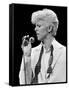 Musician David Bowie Singing on Stage-null-Framed Stretched Canvas