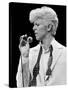 Musician David Bowie Singing on Stage-null-Stretched Canvas