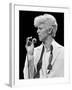 Musician David Bowie Singing on Stage-null-Framed Premium Photographic Print