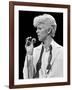 Musician David Bowie Singing on Stage-null-Framed Premium Photographic Print