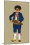 Musician from the City of Auvergnat Wears Britches-Elizabeth Whitney Moffat-Mounted Art Print