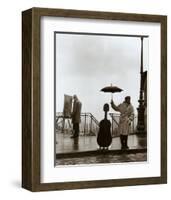 Musician in the Rain-Robert Doisneau-Framed Art Print