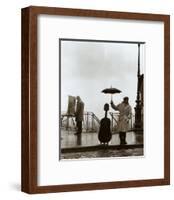 Musician in the Rain-Robert Doisneau-Framed Art Print