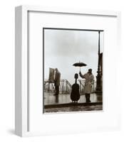 Musician in the Rain-Robert Doisneau-Framed Art Print