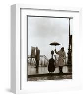 Musician in the Rain-Robert Doisneau-Framed Art Print