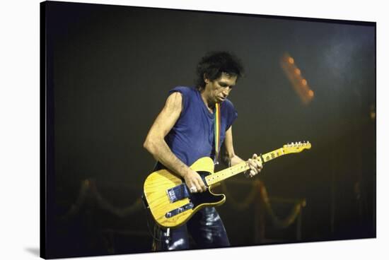 Musician Keith Richards Performing-David Mcgough-Stretched Canvas