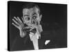 Musician Larry Adler Playing Harmonica-Gjon Mili-Stretched Canvas