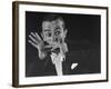 Musician Larry Adler Playing Harmonica-Gjon Mili-Framed Premium Photographic Print