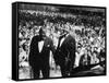 Musician Louis Armstrong and Tyree Glenn Performing "Hello Dolly" at the Steel Pier-John Loengard-Framed Stretched Canvas