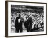 Musician Louis Armstrong and Tyree Glenn Performing "Hello Dolly" at the Steel Pier-John Loengard-Framed Premium Photographic Print