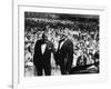 Musician Louis Armstrong and Tyree Glenn Performing "Hello Dolly" at the Steel Pier-John Loengard-Framed Premium Photographic Print