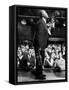 Musician Louis Armstrong Performing at the Steel Pier-John Loengard-Framed Stretched Canvas