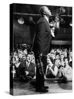 Musician Louis Armstrong Performing at the Steel Pier-John Loengard-Stretched Canvas