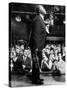 Musician Louis Armstrong Performing at the Steel Pier-John Loengard-Stretched Canvas