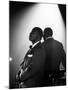 Musician Louis Armstrong Waiting on Stage to Perform-John Loengard-Mounted Premium Photographic Print
