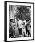 Musician Louis Armstrong with Neighborhood Kids-John Loengard-Framed Premium Photographic Print