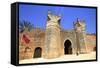 Musician Outside Bab Zaer, the Main Gate, Chellah, Rabat, Morocco, North Africa-Neil Farrin-Framed Stretched Canvas