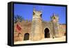 Musician Outside Bab Zaer, the Main Gate, Chellah, Rabat, Morocco, North Africa-Neil Farrin-Framed Stretched Canvas