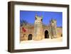 Musician Outside Bab Zaer, the Main Gate, Chellah, Rabat, Morocco, North Africa-Neil Farrin-Framed Photographic Print