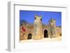 Musician Outside Bab Zaer, the Main Gate, Chellah, Rabat, Morocco, North Africa-Neil Farrin-Framed Photographic Print