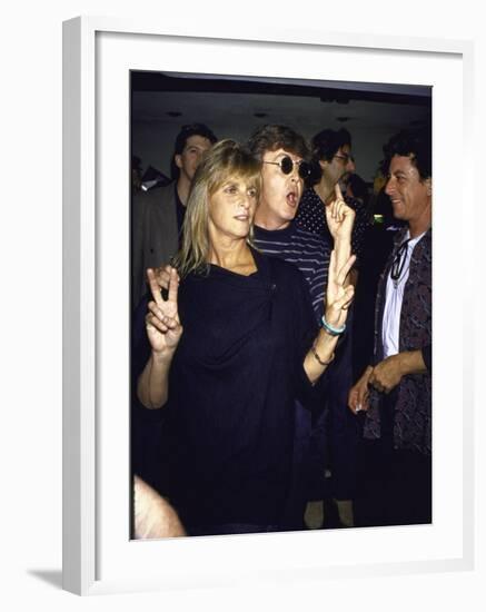 Musician Paul Mccartney and Wife Linda-null-Framed Premium Photographic Print