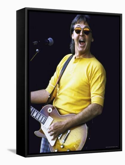 Musician Paul McCartney Performing-David Mcgough-Framed Stretched Canvas