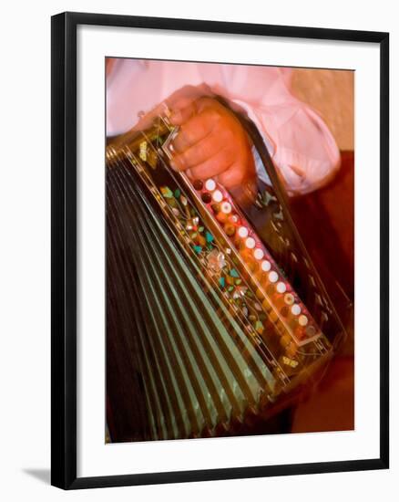 Musician Playing Accordion for Turkish Dancers, Turkey-Darrell Gulin-Framed Photographic Print
