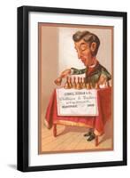 Musician Playing Bells-null-Framed Art Print