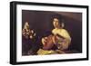Musician Playing Lute-null-Framed Premium Giclee Print