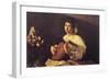 Musician Playing Lute-null-Framed Premium Giclee Print