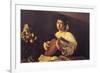 Musician Playing Lute-null-Framed Art Print