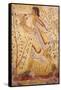 Musician Playing the Pipes, from the Tomb of the Leopard, circa 490 BC (Wall Painting)-null-Framed Stretched Canvas